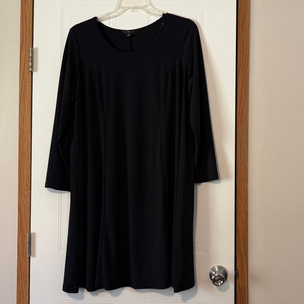 Classic Black Women's Tunic Dress- Brand: Ellos